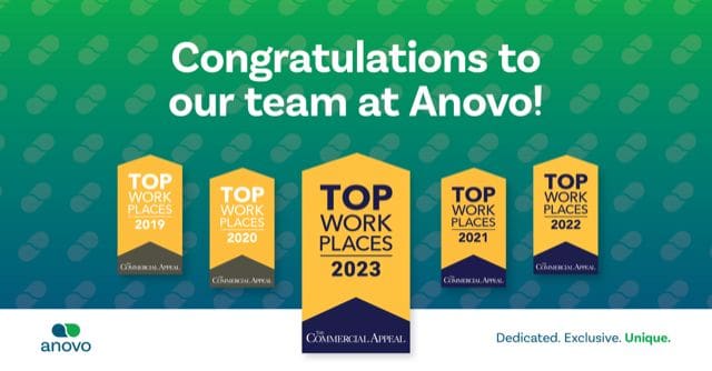 Celebrating Five Consecutive Years as a Top Workplace at Anovo